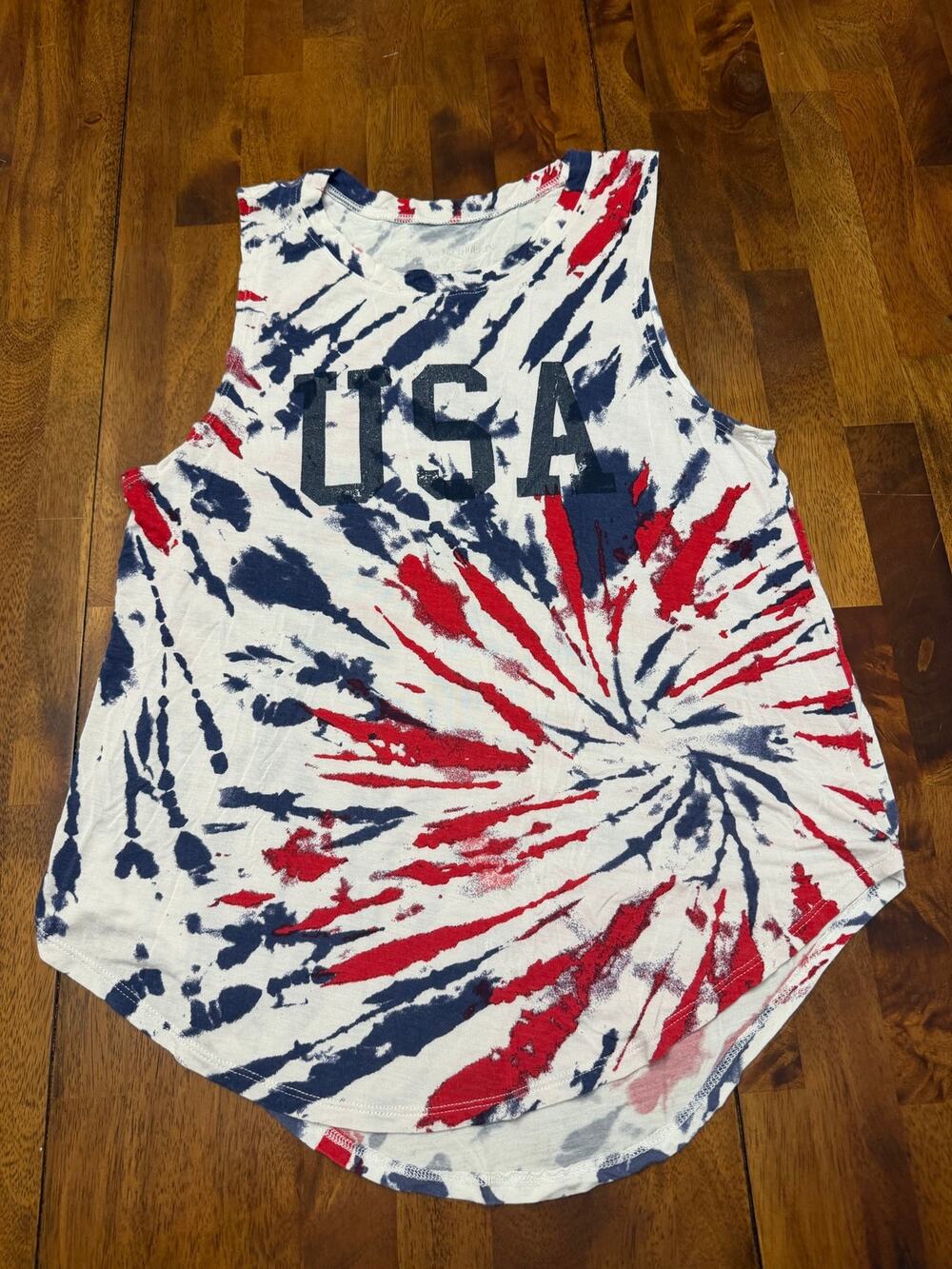Grayson Threads USA Tie Dye Tank Top Women’s S Patriotic Sleeveless